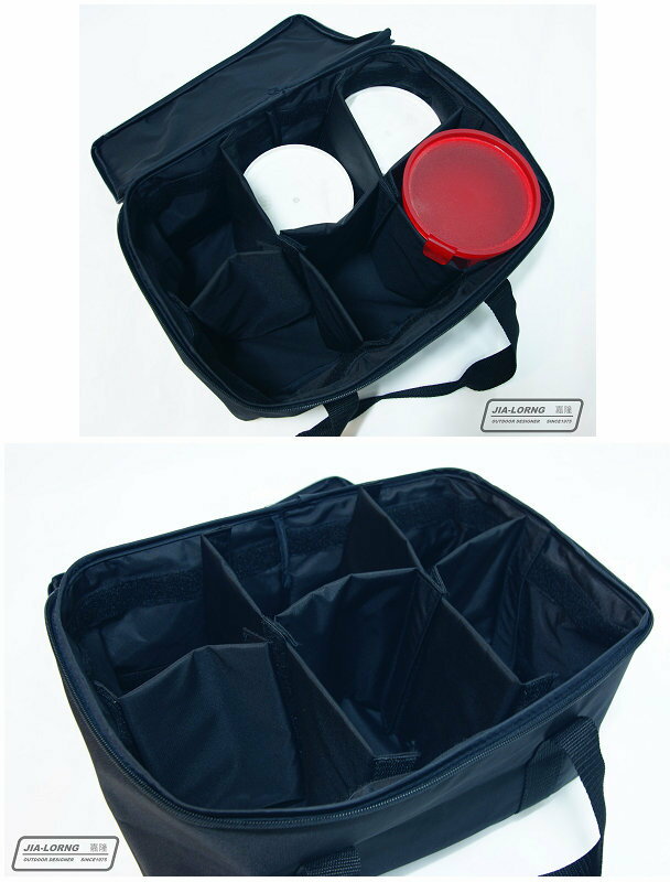 【露營趣】嘉隆 BG-026 小攜行袋 裝備帶 收納袋 手提袋 料理袋 鍋具袋(可拆式隔間) 0