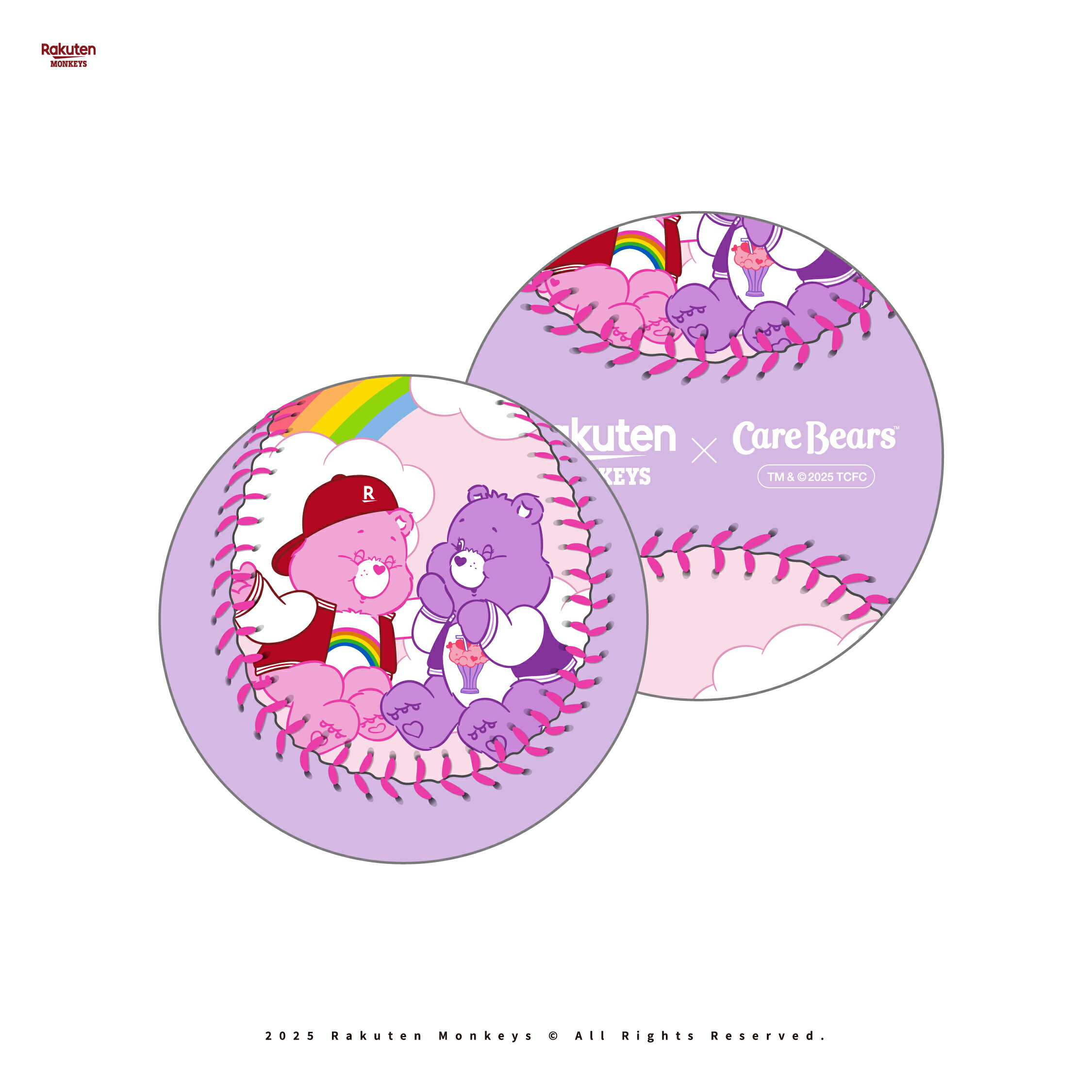 Cure Bears キュアベア　楽天モンキーズ　 応援　ユニフォーム ピンク Cure Bears キュアベア 楽天モンキーズ 応援 ユニフォーム ピンク