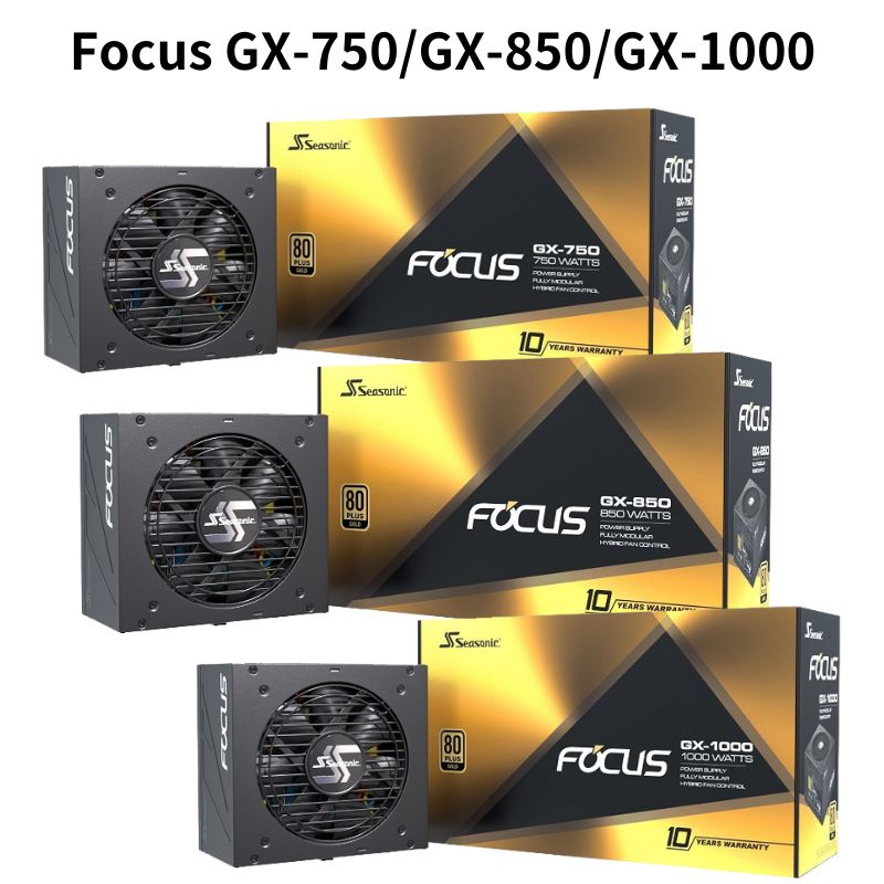 【最高現折268】海韻 Focus GX-750/GX-850/GX-1000 ATX3.0 金牌全模組電源供應器