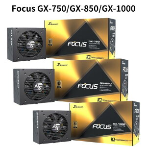 【最高折200+4%回饋】海韻 Focus GX-750/GX-850/GX-1000 ATX3.0 金牌全模組電源供應器