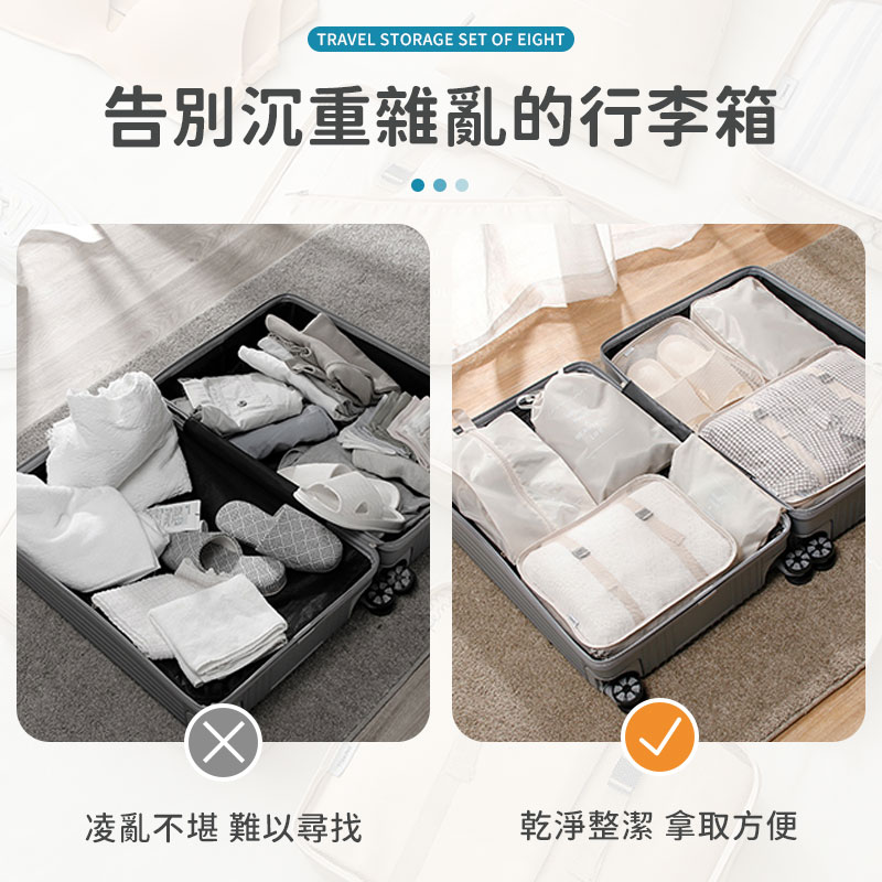 【超取免運】旅行收納包 旅行袋 行李袋 束口袋 旅行收納 旅行收納組   收納 收納包 洗漱包 化妝品收納 旅行包 防水包 旅行收納【A6035】 1
