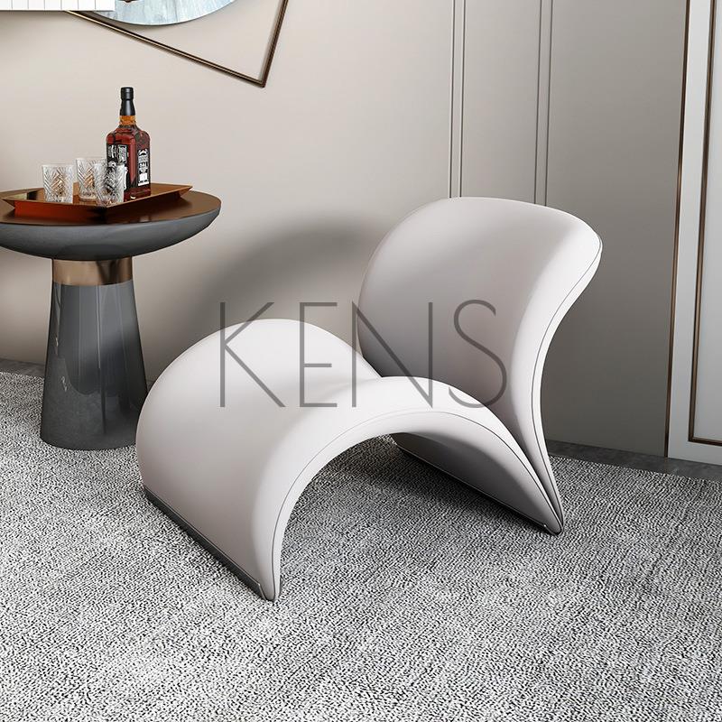 【KENS】沙發 沙發椅 北歐單人沙發椅現代簡約藝術設計師臥室客廳陽臺意式輕奢網紅椅子