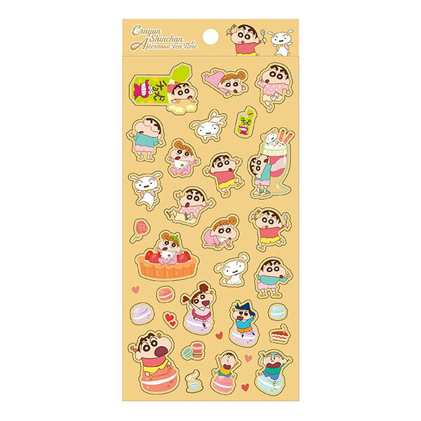 【震撼精品百貨】蠟筆小新 Crayon Shin-chan~蠟筆小新 台灣授權牛皮紙貼紙-甜點*27171