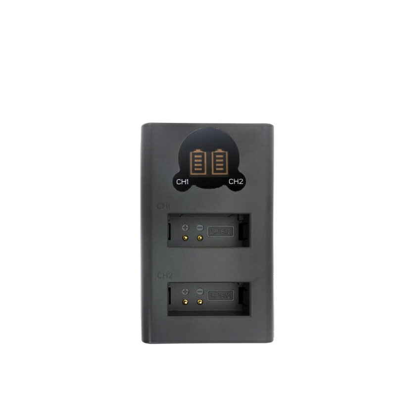 EC數位 ROWA 樂華 LCD 顯示雙槽充電器 FOR CANON LP-E12 雙充 Micro USB Type-C USB
