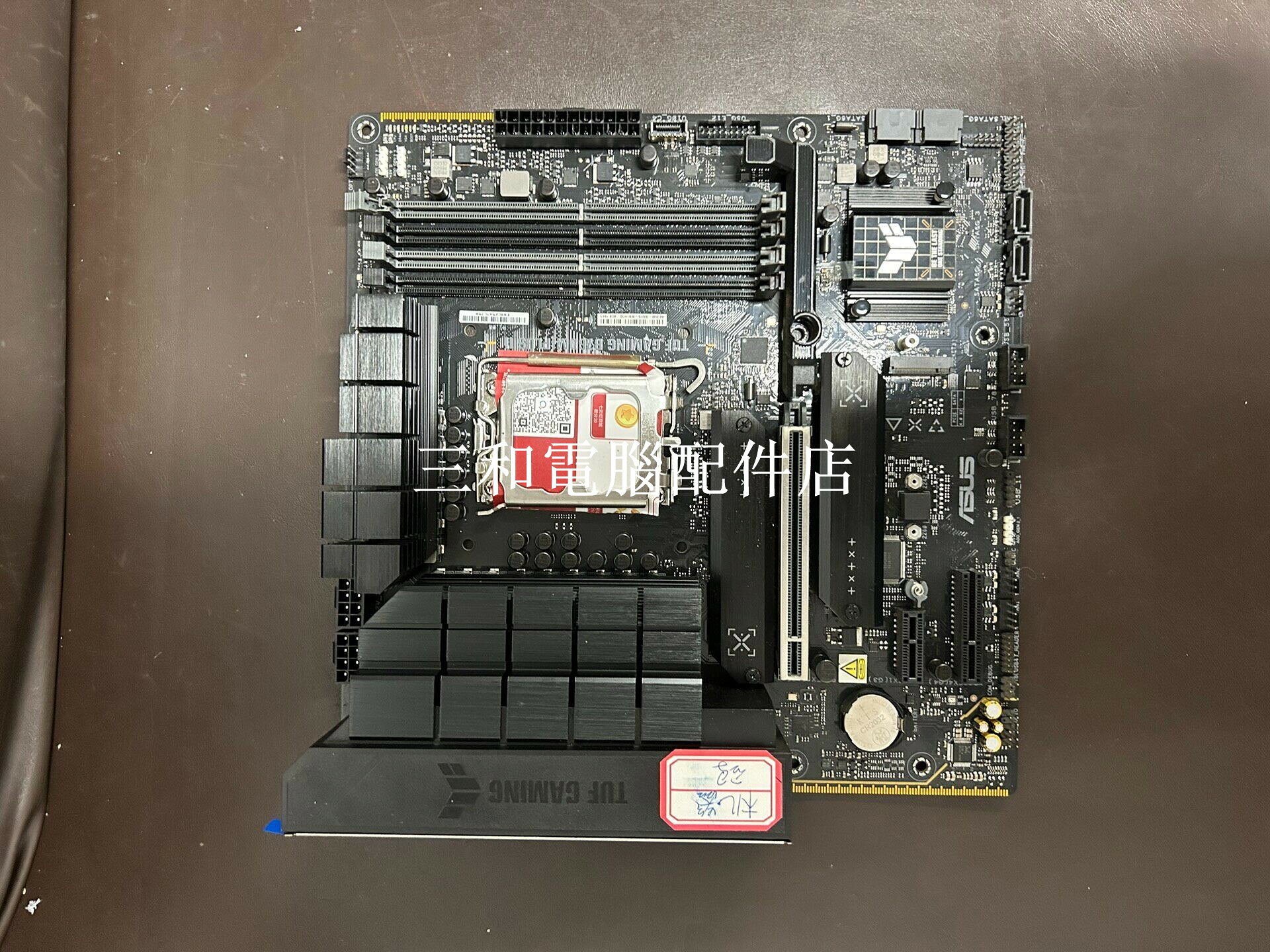 華碩TUF B760 Plus D5 2代重炮手 MATX主機板 支援14600KF 機器碼 實拍 帶HDMI DP拆機配件