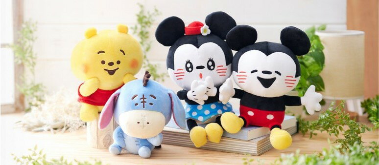 【十月底連線】東京迪士尼Tokyo Disney米奇與好朋友可愛版娃娃 鑰匙圈