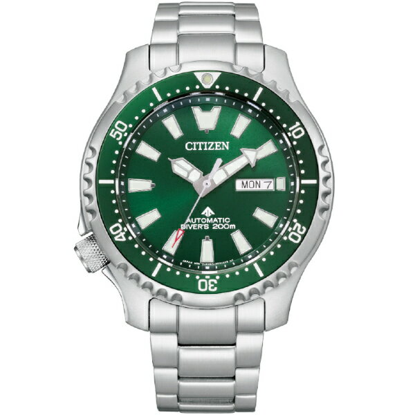 CITIZEN 星辰 NY0131-81X 鋼鐵河豚EX Plus潛水機械錶 / 綠面 44mm｜樂天全館特惠中★指定刷卡回饋10%