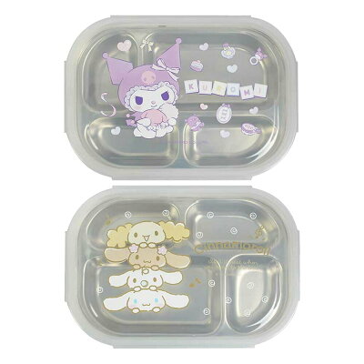 三麗鷗 不銹鋼四格盤附蓋【九乘九購物網】