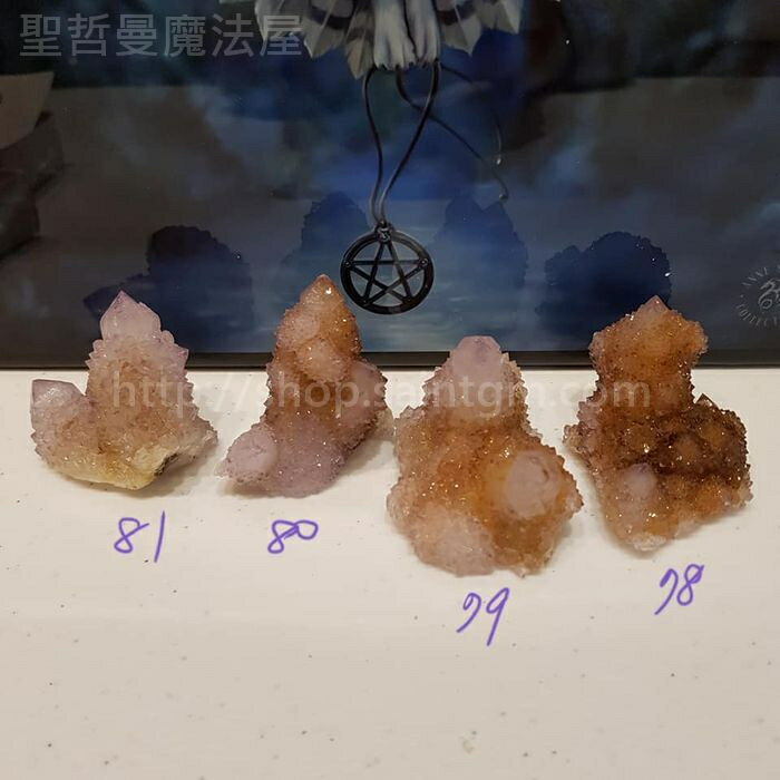 【土桑展精選寶物】仙人掌水晶191204~78-81號(Cactus Quartz) ~南非