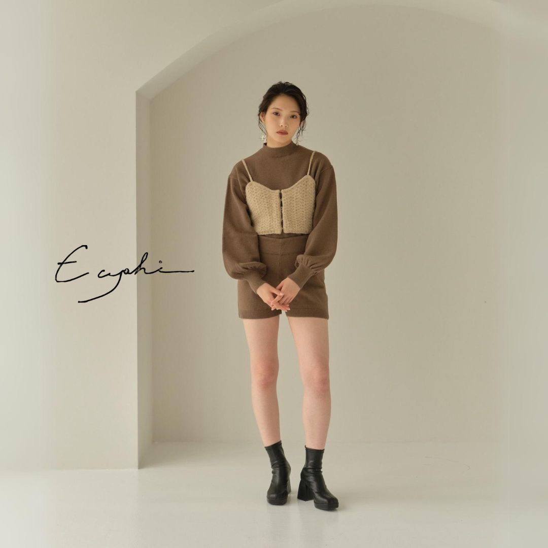 【預購】eaphi 針織 線肩帶 小背心 針織背心 小眾品牌