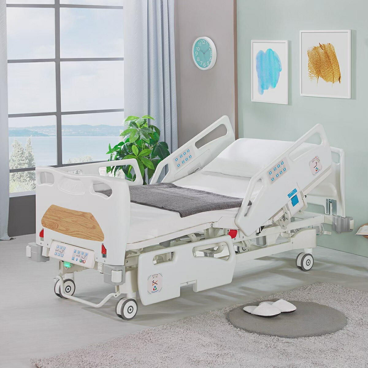 [強盛興] 尊爵型電動床ES-12DF  符合電動床補助  贈品:床包組*2+中單*2+枕頭*2+移動式餐桌*1