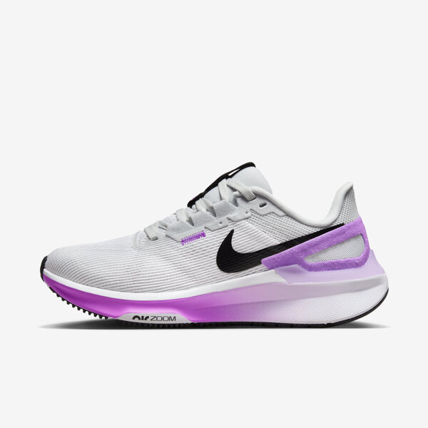 Nike W Air Zoom Structure 25 [DJ7884-100] 女 慢跑鞋 路跑 支撐 緩震 灰 紫