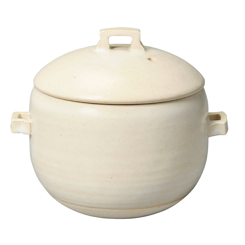 日本meister Hand Okatte 飯鍋砂鍋土鍋17cm 白色 春季特惠 Casa More 美學生活直營店 樂天市場rakuten