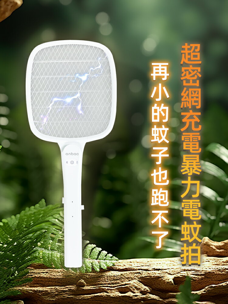 電蚊拍 蒼蠅拍 捕蚊拍 安寶 4000V 鋰電充電 超密網 家用 室內 果蠅 小蟲