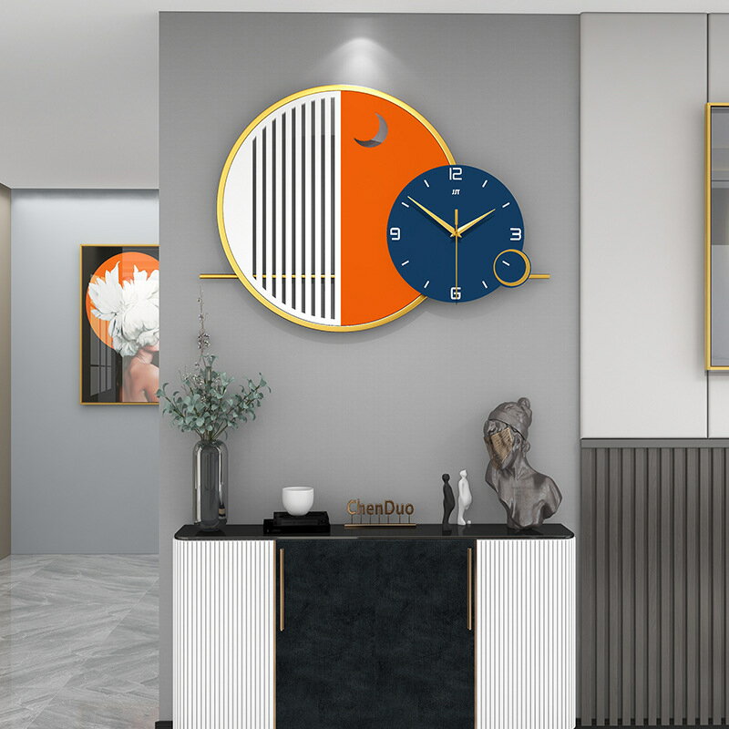 鐘表客廳歐式輕奢時鐘掛墻家用現代簡約裝飾掛表網紅時尚創意掛鐘