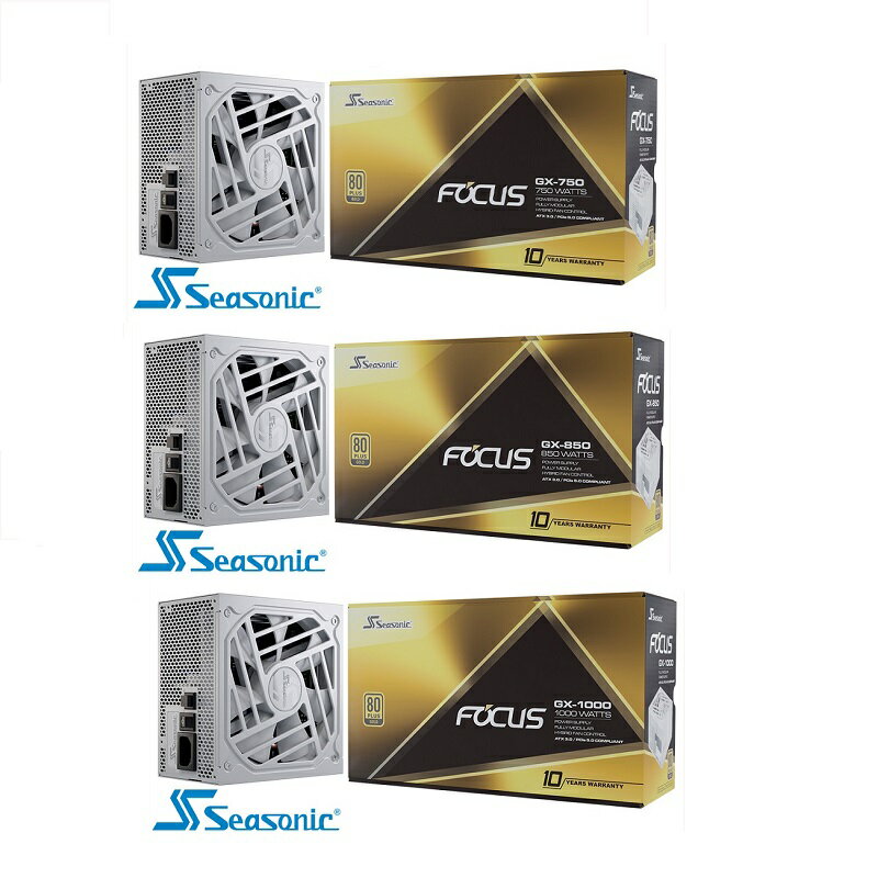 【最高現折268】SeaSonic 海韻 FOCUS GX 750/850/1000(V3) 白色電源供應器