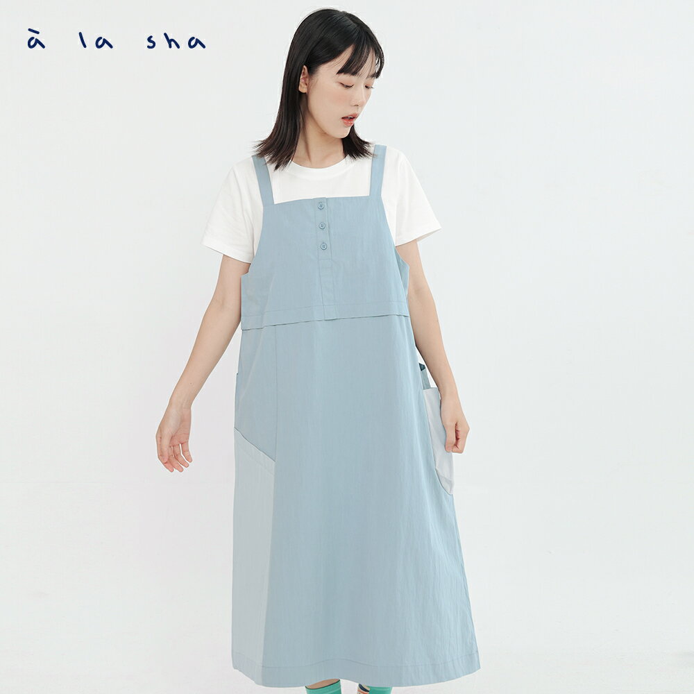 a la sha 前後穿吊帶背心裙