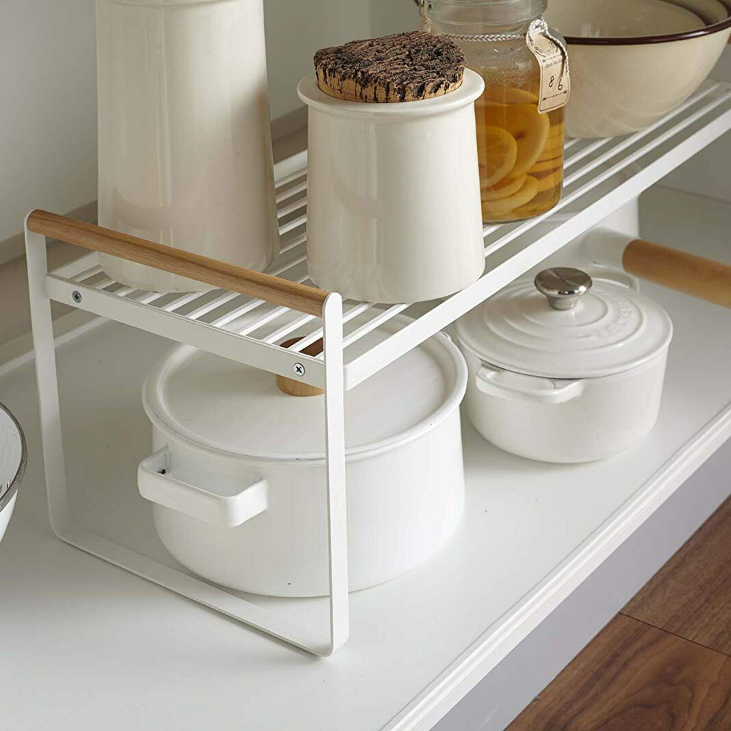 廚房柜子分層置物架桌面碗盤架收納櫥柜內隔層分隔板單層雙層鍋架
