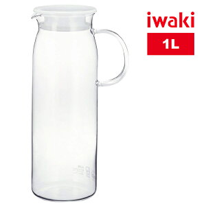 【iwaki】日本品牌耐熱玻璃冷水壺-1L-KT294-W