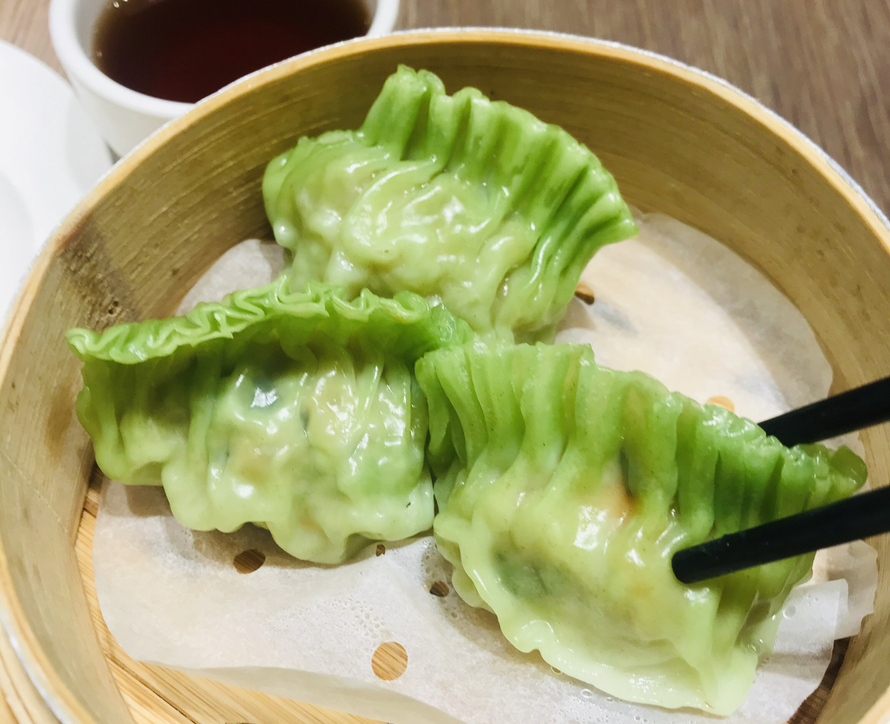 碧綠魚翅餃 12顆/盒 【港式點心】【港點】【寶達港式餐廳】 2