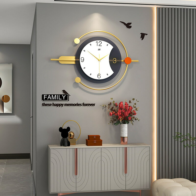 清倉掛鐘現代簡約家用客廳裝飾時鐘掛墻北歐餐廳時尚個性創意掛表
