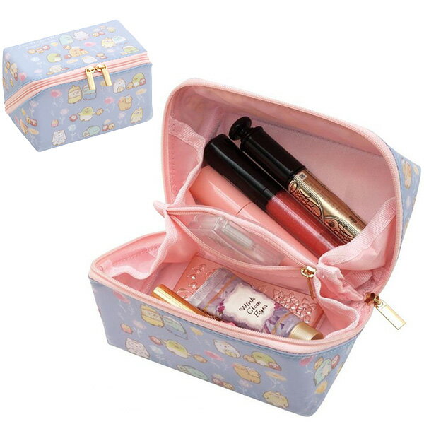 角落生物 化妝包 收納包 大開口 180° Pacapo. 防潑水 角落小夥伴 日本正版 該該貝比日本精品