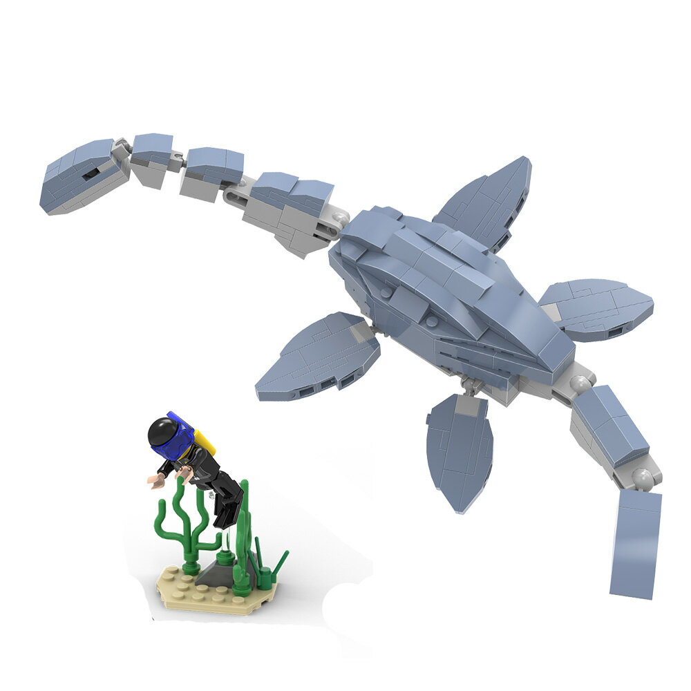 【BanBao邦寶積木楚崴】- EW-1015  侏儸紀系列-蛇頸龍