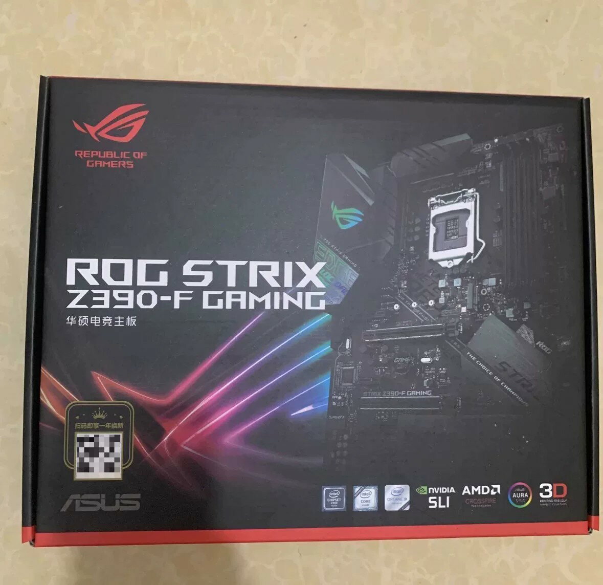 華碩ROG STRIX Z390-F GAMING主機板 電競主機板 現貨秒發 箱說齊全 支援9代CPU 遊戲主機板 技嘉微星