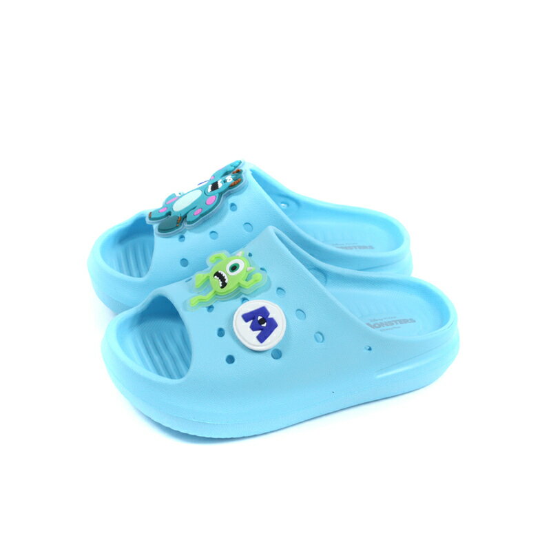 Disney 迪士尼 怪獸電力公司 拖鞋 中童 童鞋 水藍色 DM22038 no069