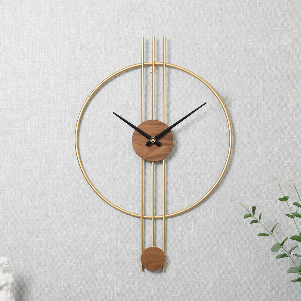 創意簡約鐵藝掛鐘 個性藝術墻壁時鐘 客廳餐廳家居裝飾鐘表掛表