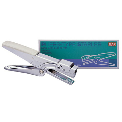 暑假必備【史代新文具】美克司MAX HP-10剪刀型釘書機 灰
