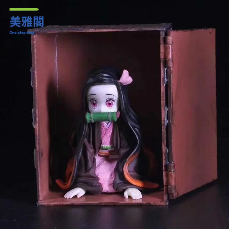 動漫批發鬼滅之刃 MINI 禰豆子 GK 雕像 UP Art 擺件模型盒裝手辦myg7171