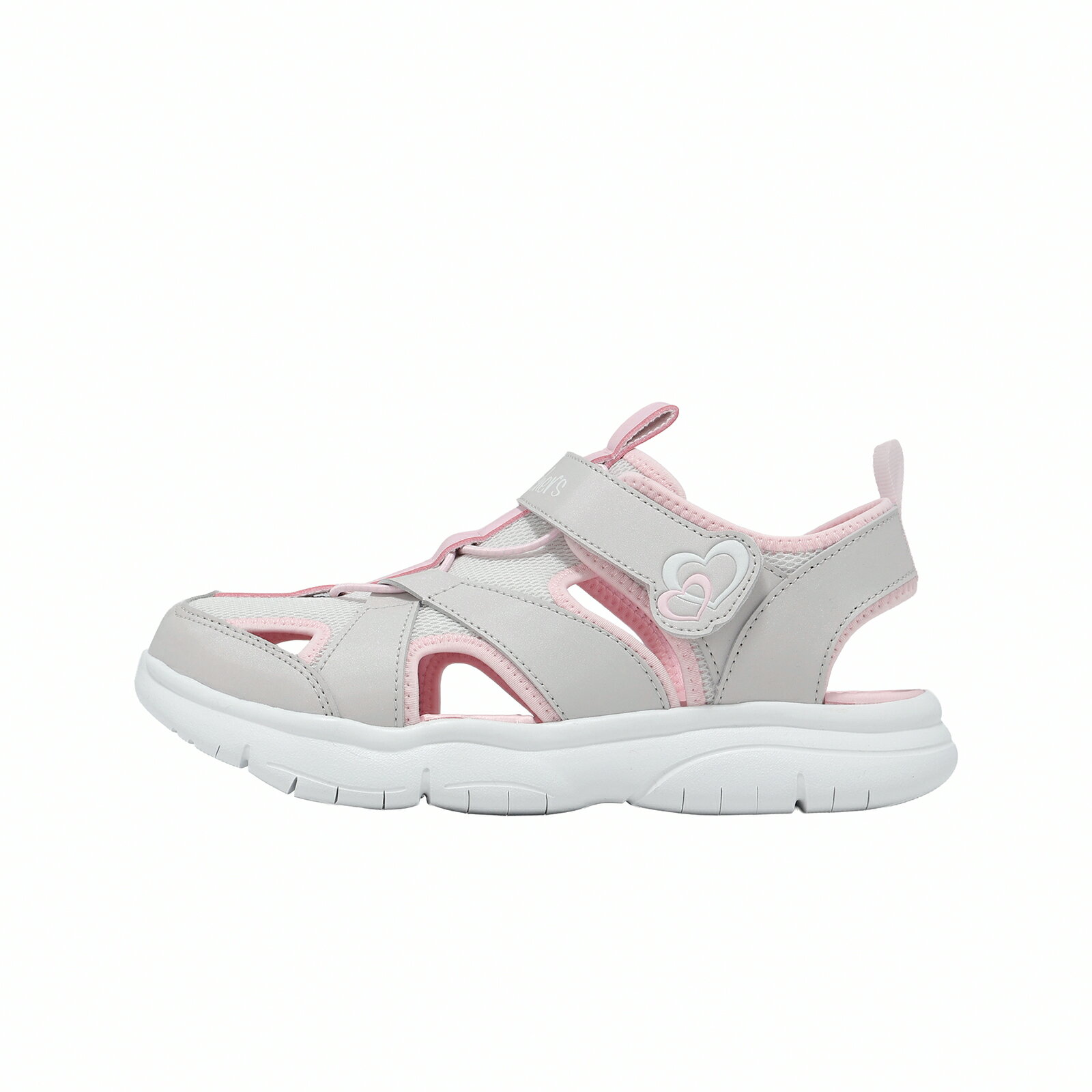Skechers 涼拖鞋 Flex Splash 中大童 小朋友 灰 粉紅 魔鬼氈 漁夫涼鞋 303274LGYLP