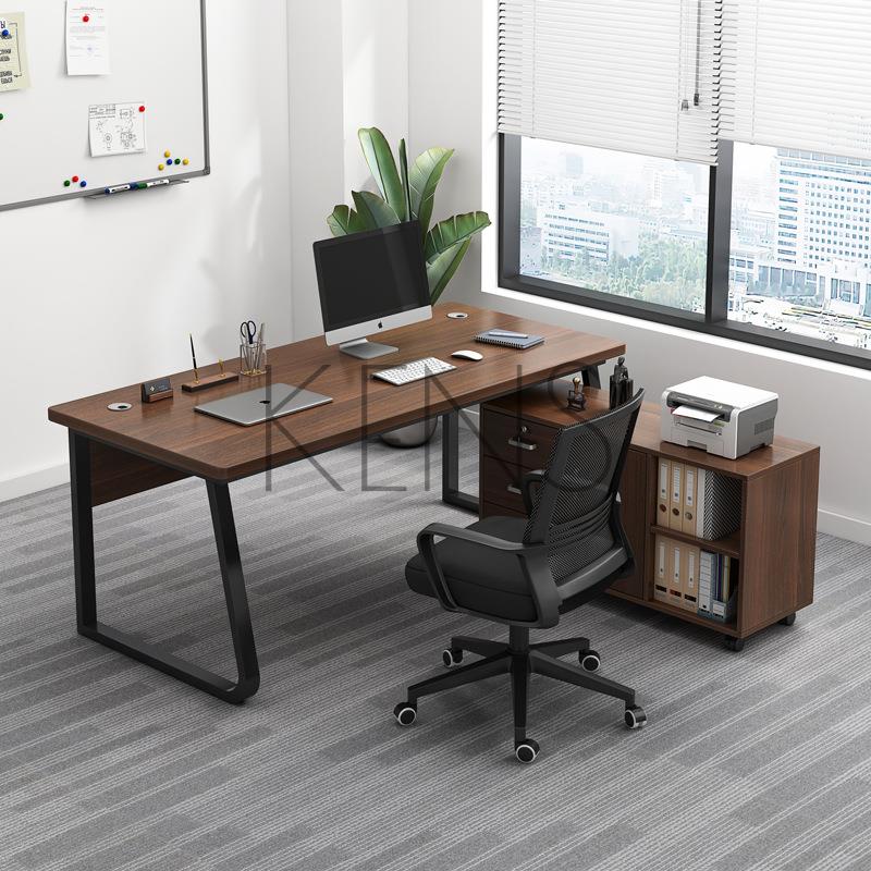 電腦椅 轉角電腦辦公桌椅組合簡約老板桌職員單人商用經理桌工作位辦公位
