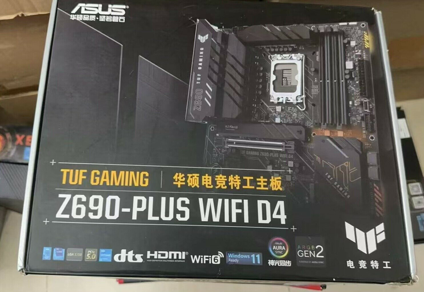 華碩TUF GAMING Z690-PLUS WIFI D4主機板 電競主機板 現貨 WIFI6 DDR4 支援12代 箱說齊全