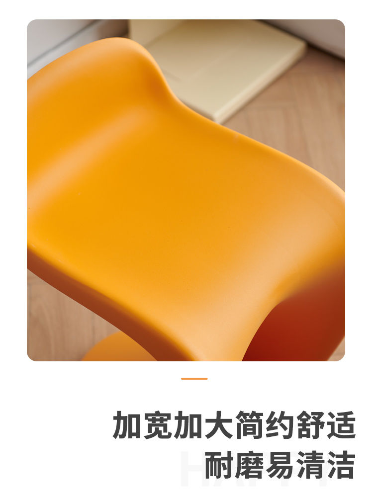 家居椅凳 北歐現代簡約塑料椅子家用靠背餐椅加厚休閑學習椅凳子網紅餐廳椅 可開發票