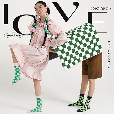 Tinylure 戀愛格調格子襪 童襪 親子襪 潮襪【App 4%回饋】