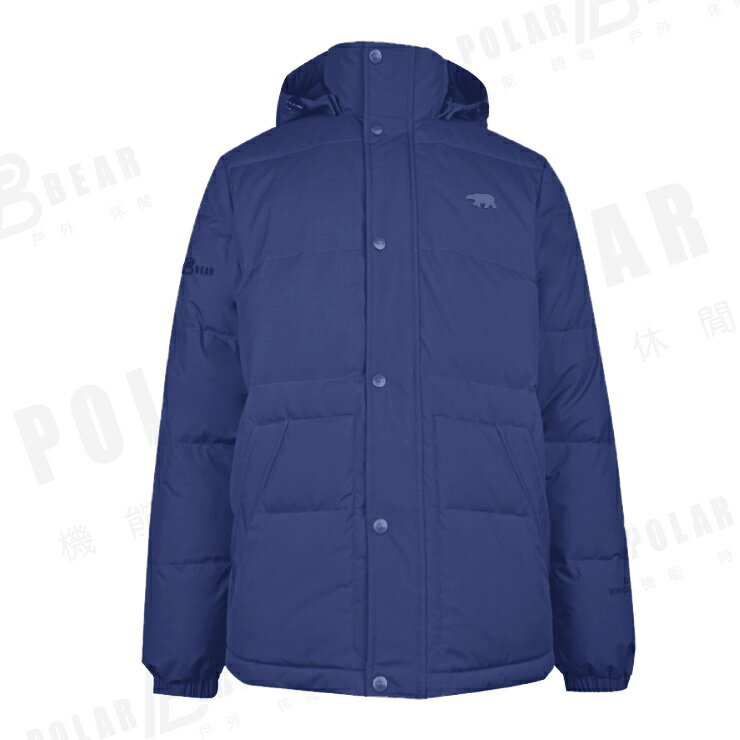【POLAR BEAR】男WINDSTOPPER填充鴨絨羽絨保暖外套(700FP)-17D04