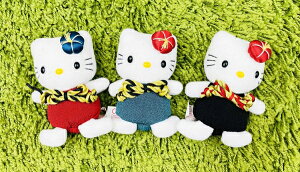 【震撼精品百貨】Hello Kitty 凱蒂貓~日本SANRIO三麗鷗 KITTY 2000年和風沙包娃娃3入組*17486