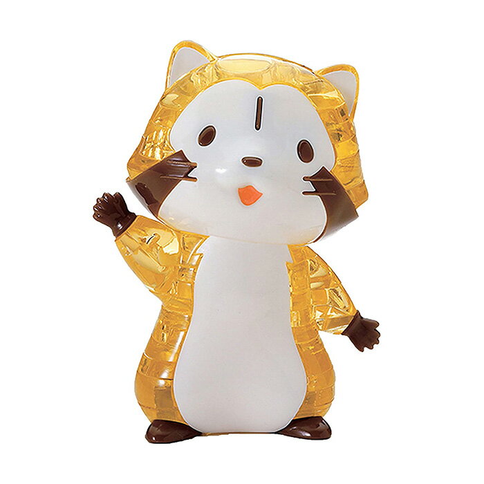 BEVERLY 透明立體拼圖 小浣熊 拉斯卡爾 48片 【鯊玩具Toy Shark】