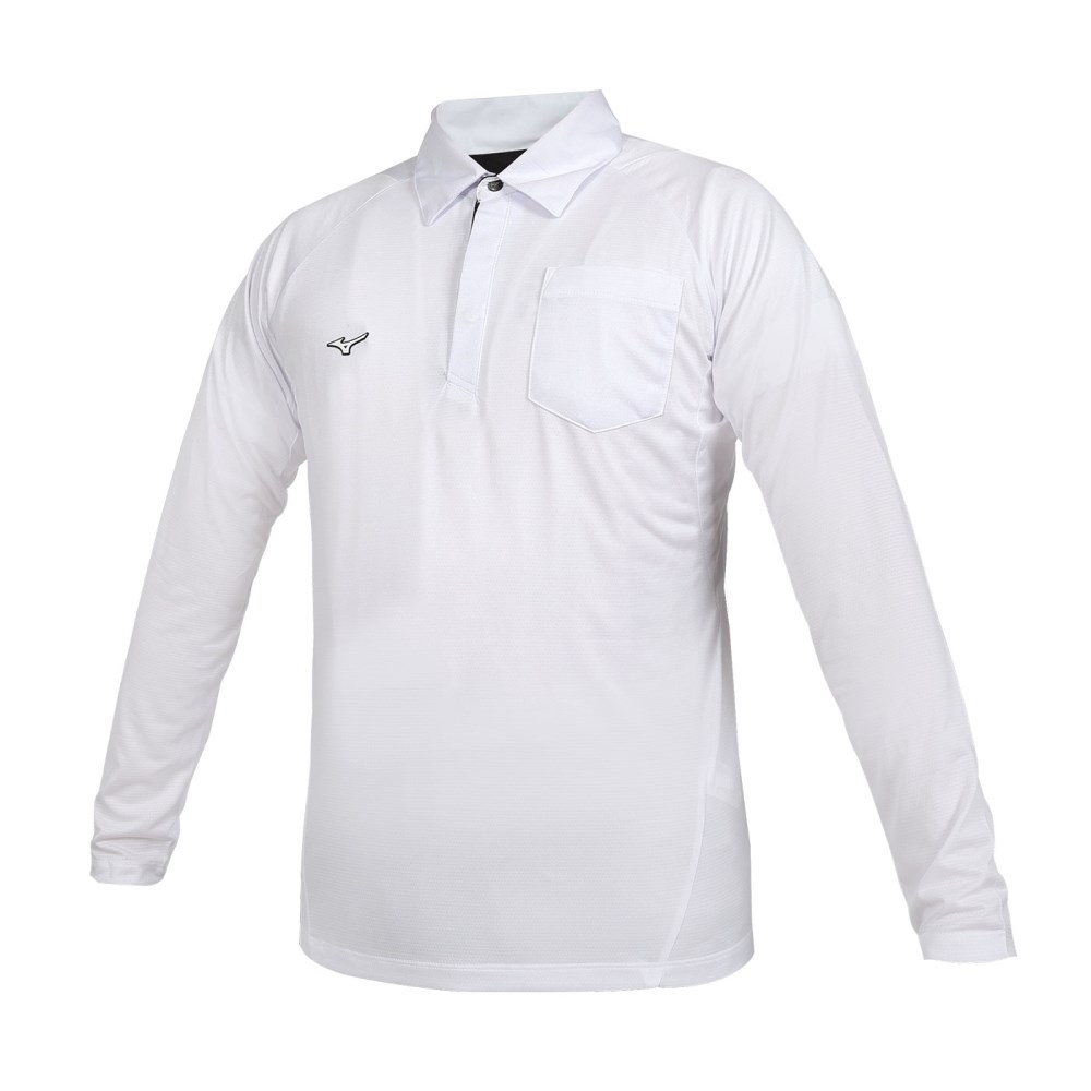 MIZUNO 男長袖POLO衫(免運 上衣 休閒 慢跑「32TAB51601」≡排汗專家≡