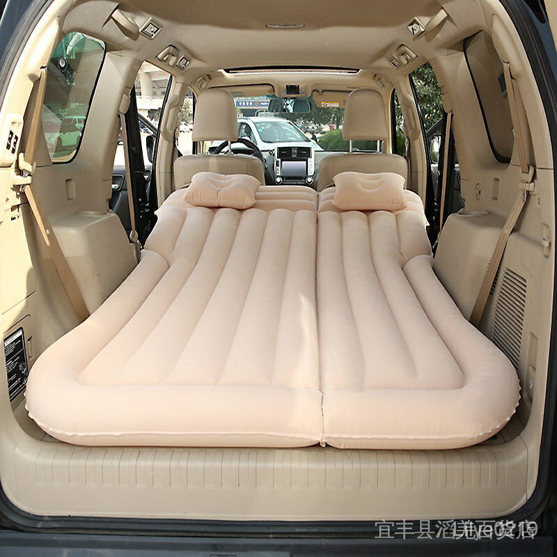 植絨車用充氣床SUV汽車床墊後排車中旅行睡墊越野氣墊床 充氣床 汽車床墊 Kr8D