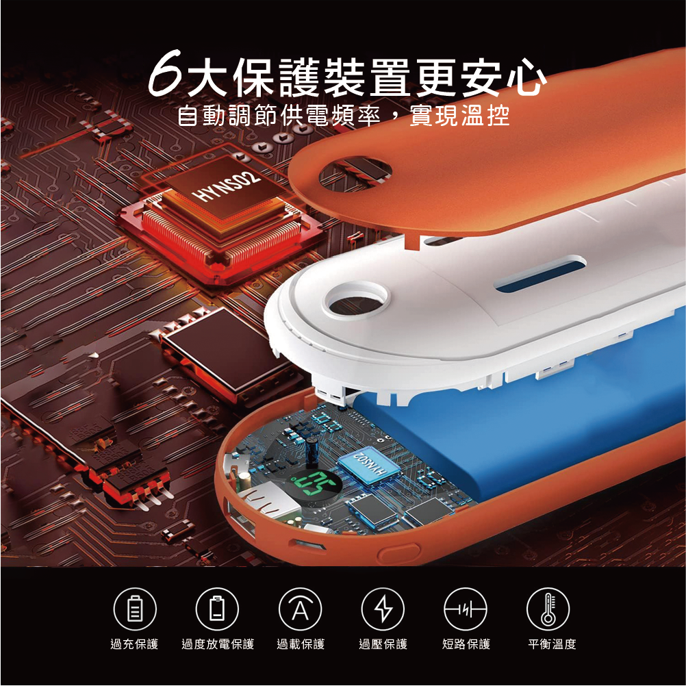 暖手寶 雙面發熱 露營防寒保暖用品 三檔控溫 6