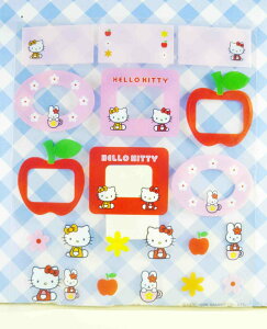 【震撼精品百貨】Hello Kitty 凱蒂貓 KITTY貼紙-手機貼紙-蘋果花 震撼日式精品百貨