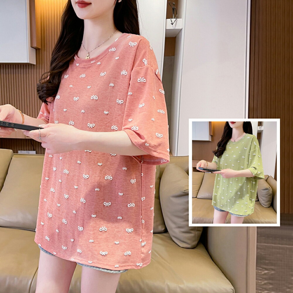 ＊ORead＊韓版蝴蝶印花短袖T恤上衣(2色M~2XL)