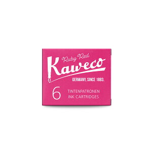 預購商品 德國 KAWECO 歐規卡水 墨水管 寶石紅（6支 /小盒）3小盒入 /組 4250278602222