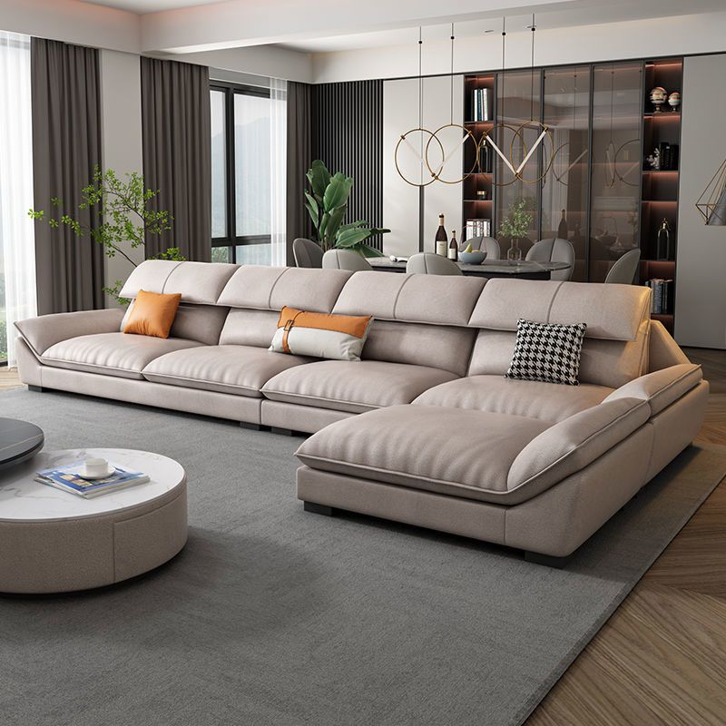 優樂悅~新款輕奢科技布沙發北歐現代簡約客廳直排三人位布藝乳膠網紅沙發
