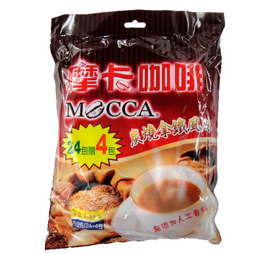 摩卡咖啡 炭燒拿鐵風味 3合1隨身包 15g (24+4包)/袋【康鄰超市】