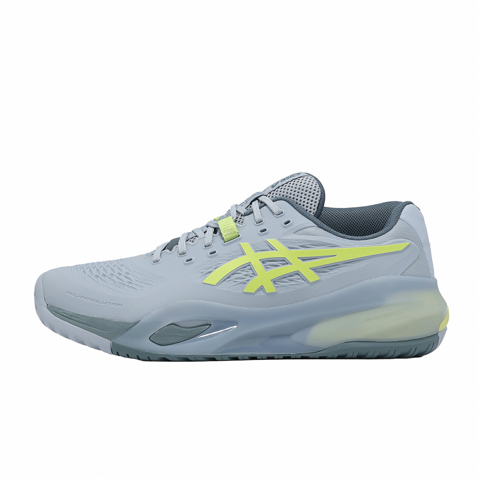 Asics 亞瑟士 網球鞋 GEL-Resolution X 2E 寬楦 男鞋 灰藍 黃 法網 1041A487402