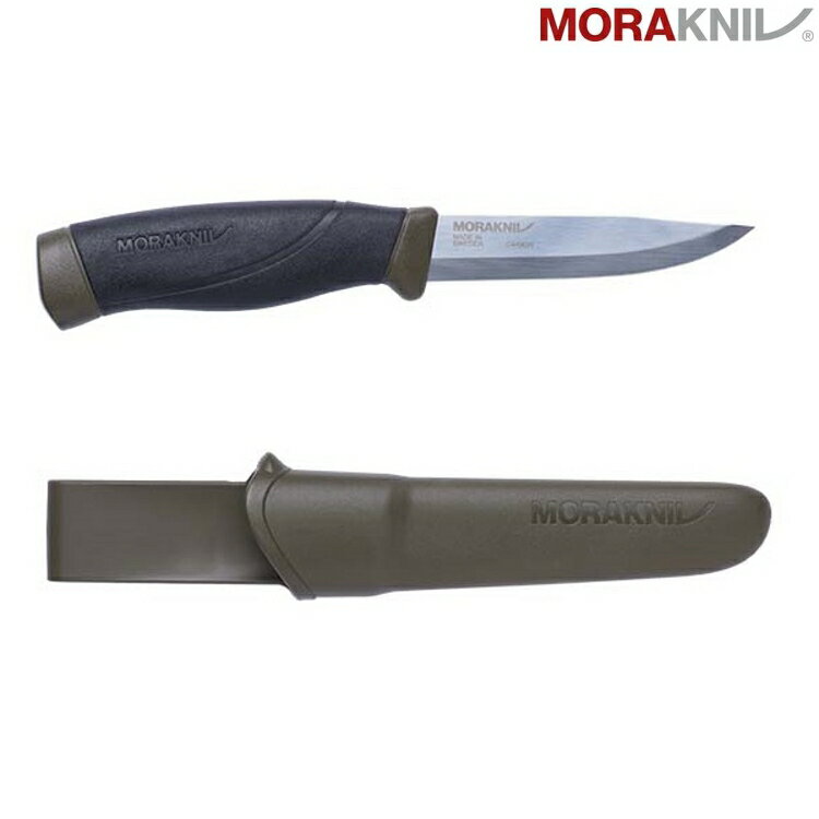 MORAKNIV 高碳鋼強力直刀/露營小刀/獵刀 Companion Heavy Duty 12210/12494 軍綠 瑞典製